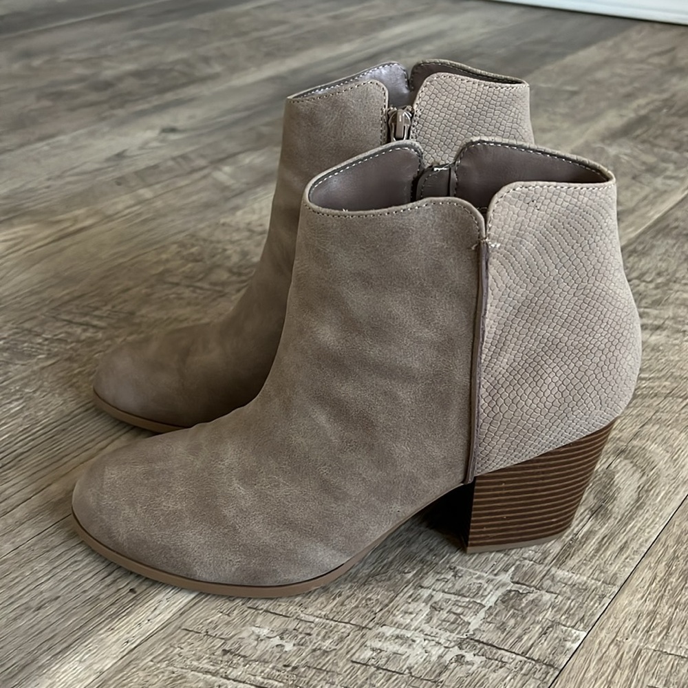 me too Virtue Heeled Booties.